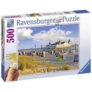 Ravensburger (13652) - "Beach Baskets In Ahlbeck" - 500 pieces puzzle