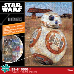 Buffalo Games (10607) - "Photomosaic Star Wars Episode VII BB-8" - 1000 pieces puzzle