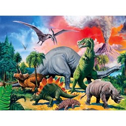 Ravensburger (10957) - "Dinosaurs" - 100 pieces puzzle