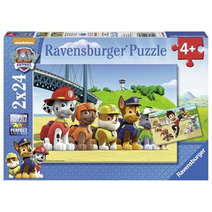Ravensburger (09064) - "Brave dogs" - 24 pieces puzzle