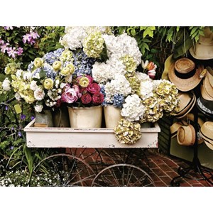 Ravensburger (13654) - "Flowers and Hats" - 500 pieces puzzle