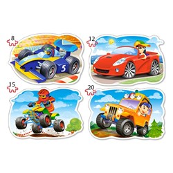 Castorland (B-043057) - "Ride for Fun" - 8 12 15 20 pieces puzzle