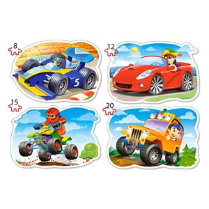 Castorland (B-043057) - "Ride for Fun" - 8 12 15 20 pieces puzzle