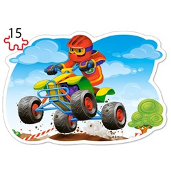 Castorland (B-043057) - "Ride for Fun" - 8 12 15 20 pieces puzzle