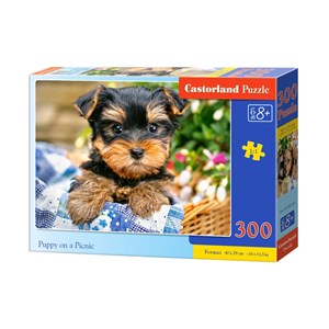 Castorland (B-030187) - "Puppy on a Picnic" - 300 pieces puzzle