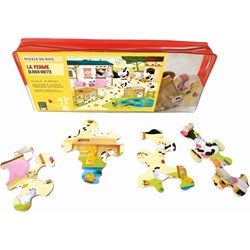 Puzzle Michele Wilson (W115-12) - "Huette, The Farm" - 12 pieces puzzle