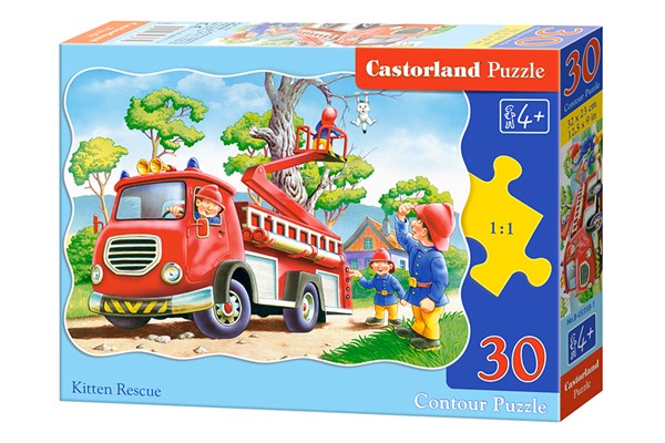 Castorland (B-03358) - "The kitten rescue" - 30 pieces puzzle