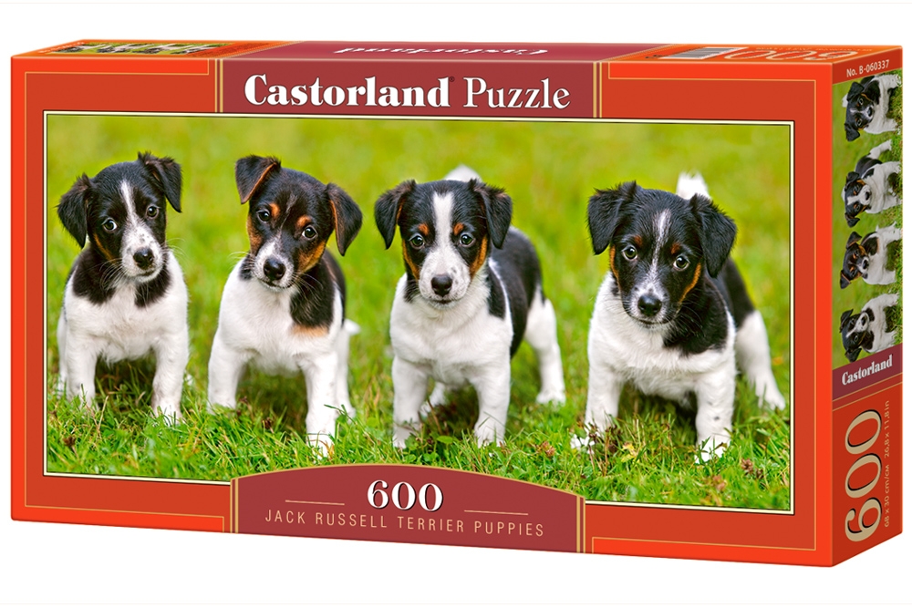 CASTORLAND 060337 JACK RUSSELL TERRIER PUPPIES 600 TEILE PUZZLE 