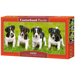 Castorland (B-060337) - Jack Russell: "Terrier Puppies" - 600 pieces puzzle