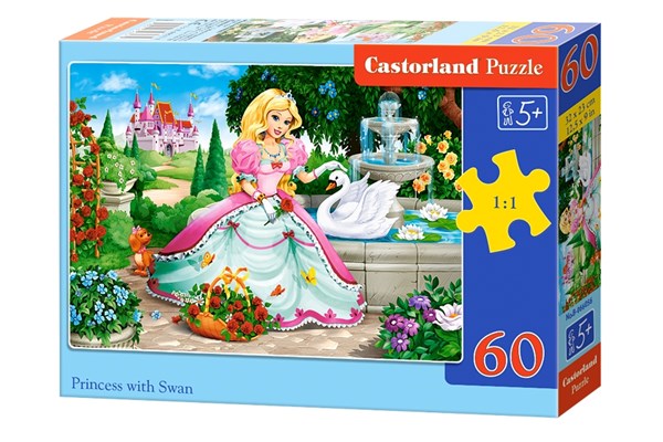 Castorland (B-066056) - "Princess with Swan" - 60 pieces puzzle