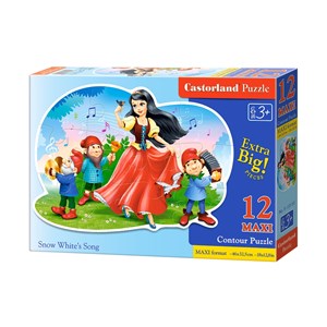 Castorland (B-120192) - "Snow White and the Seven Dwarfs" - 12 pieces puzzle