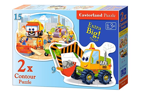 Castorland (B-020065) - "Construction Works" - 9 15 pieces puzzle