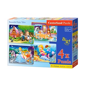 Castorland (B-041008) - "Beautiful Fairy Tales" - 8 12 15 20 pieces puzzle