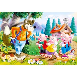 Castorland (B-06519) - "The 3 little pigs" - 60 pieces puzzle