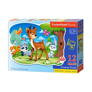 Castorland (B-120154) - "A Deer and Friends" - 12 pieces puzzle