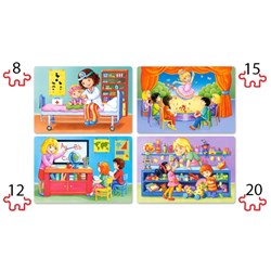 Castorland (B-041022) - "I Like my Job" - 8 12 15 20 pieces puzzle