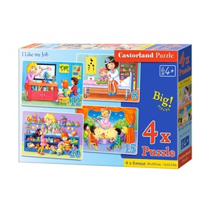 Castorland (B-041022) - "I Like my Job" - 8 12 15 20 pieces puzzle