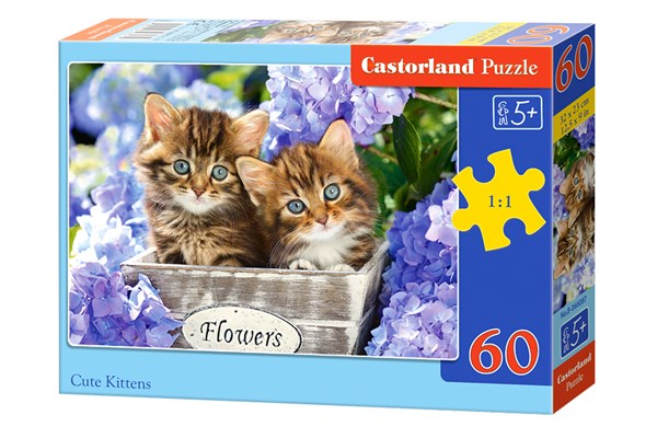 Castorland (B-066087) - "Kitten" - 60 pieces puzzle