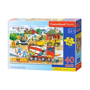 Castorland (B-040018) - "Construction site" - 40 pieces puzzle