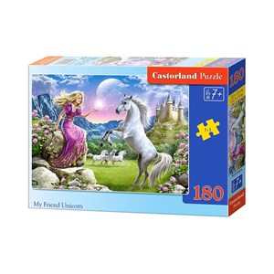 Castorland (B-018024) - "My Friend Unicorn" - 180 pieces puzzle