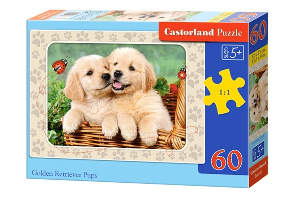 Castorland B 06786 Golden Retriever Pups 60 Pieces Puzzle