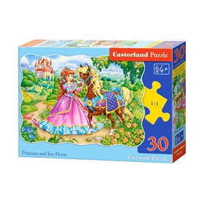 Castorland (B-03617) - "The Princess and her Horse" - 30 pieces puzzle
