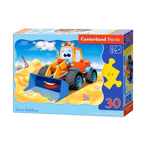 Castorland (B-03600) - "Funny Bulldozer" - 30 pieces puzzle