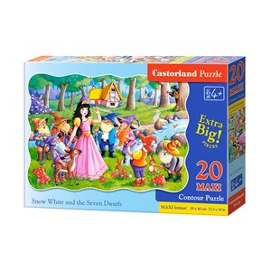 Castorland (C-02320) - "Snow White" - 20 pieces puzzle