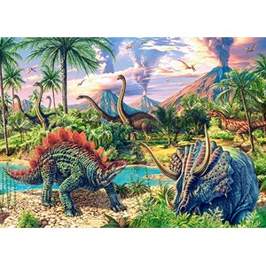 Castorland (B-13234) - "Dinosaurs" - 120 pieces puzzle
