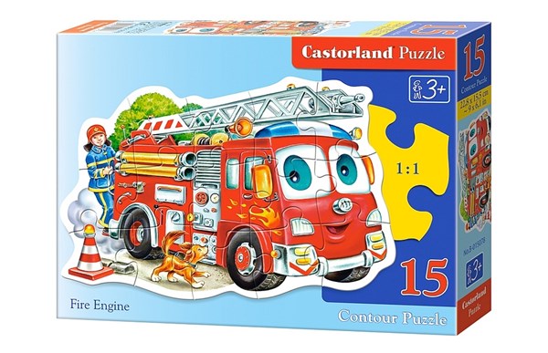 Castorland (B-015078) - "Fire Engine" - 15 pieces puzzle