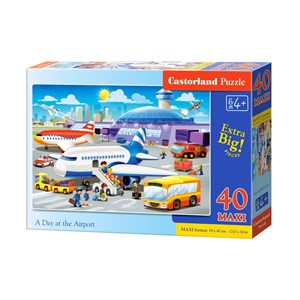 Castorland (B-040223) - "A Day at the Airport" - 40 pieces puzzle