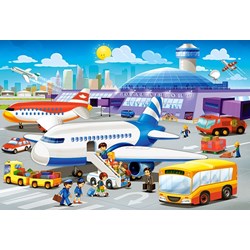 Castorland (B-040223) - "A Day at the Airport" - 40 pieces puzzle