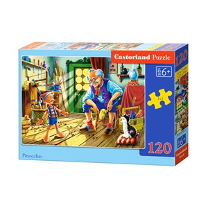 Castorland (B-12787) - "Pinocchio and Gepetto" - 120 pieces puzzle