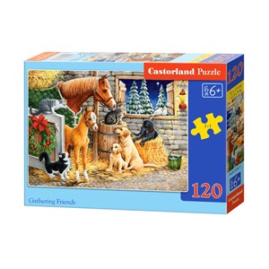 Castorland (B-13340) - "Gathering Friends" - 120 pieces puzzle