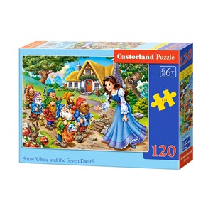 Castorland (B-13401) - "Snow White and the Seven Dwarfs" - 120 pieces puzzle