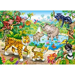 Castorland (B-13173) - "Animals in the Jungle" - 120 pieces puzzle