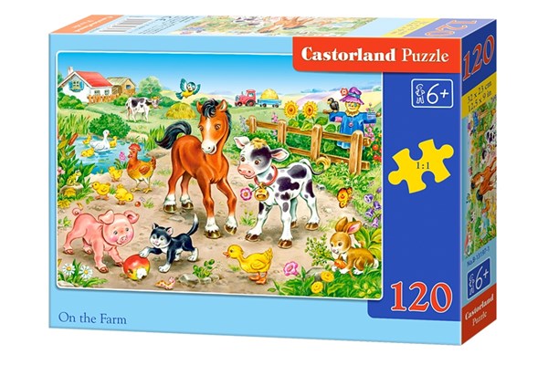 Castorland (B-13197) - "On the Farm" - 120 pieces puzzle