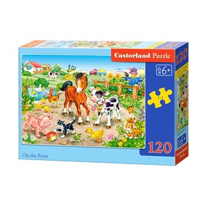 Castorland (B-13197) - "On the Farm" - 120 pieces puzzle