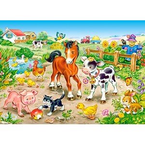 Castorland (B-13197) - "On the Farm" - 120 pieces puzzle
