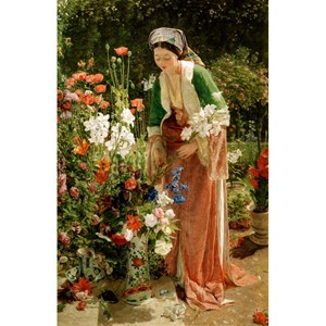Puzzle Michele Wilson (A204-80) - John Frederick Lewis: "In the Bey's Garden" - 80 pieces puzzle