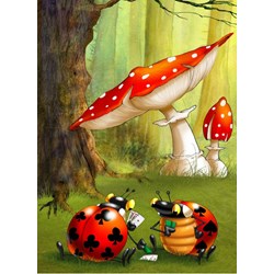 Grafika Kids (00825) - François Ruyer: "Poker" - 300 pieces puzzle