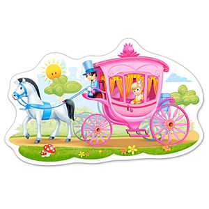 Castorland (B-015122) - "Princess in a Carriage" - 15 pieces puzzle