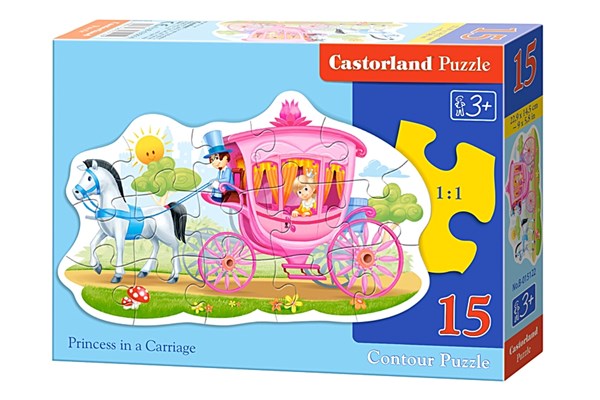Castorland (B-015122) - "Princess in a Carriage" - 15 pieces puzzle