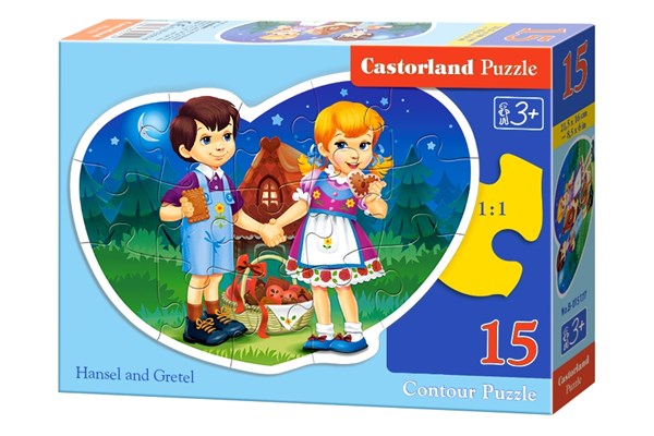 Castorland (B-015177) - "Hansel and Gretel" - 15 pieces puzzle