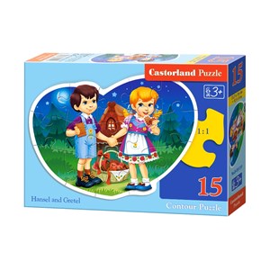 Castorland (B-015177) - "Hansel and Gretel" - 15 pieces puzzle