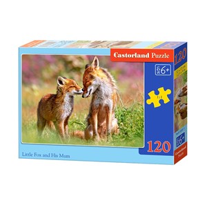 Castorland (B-13241) - "Little Fox and His Mum" - 120 pieces puzzle