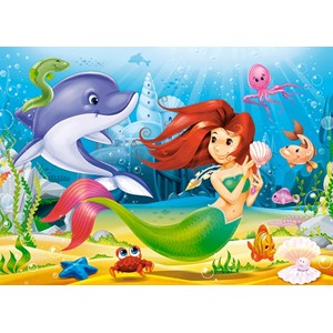 Castorland (B-13210) - "Little Mermaid" - 120 pieces puzzle