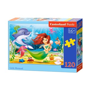 Castorland (B-13210) - "Little Mermaid" - 120 pieces puzzle