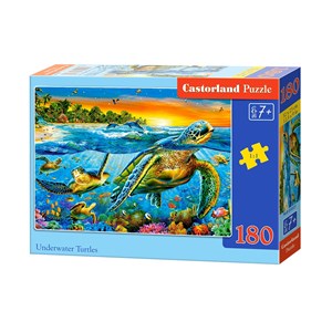Castorland (B-018321) - "Underwater Turtles" - 180 pieces puzzle
