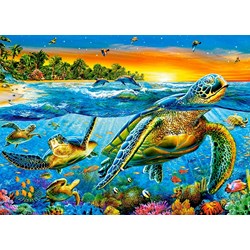 Castorland (B-018321) - "Underwater Turtles" - 180 pieces puzzle